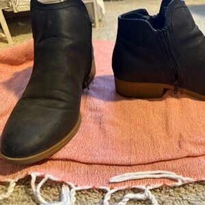 Mia Black Ankle Boots
